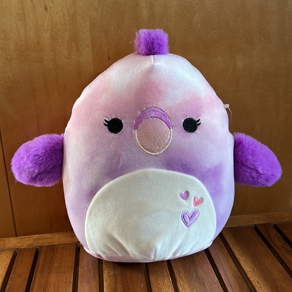 NWT FTM HTF 8” Shimi the Valentine’s Day Parrot Bird Parakeet Squishmallow - Picture 7 of 7